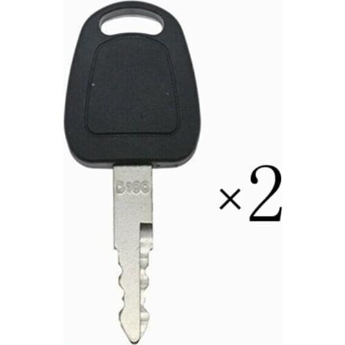 2pc D100 Ignition Key Set For Daewoo Terex For Doosan Equipment Excavators Key