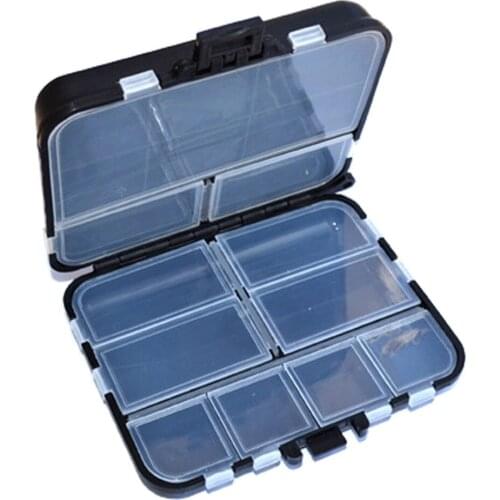 New 2021 Hot 12 Grid Fishing Gear Box Bait Bait Hook Storage Small Box Hook Box Fishing Equipment