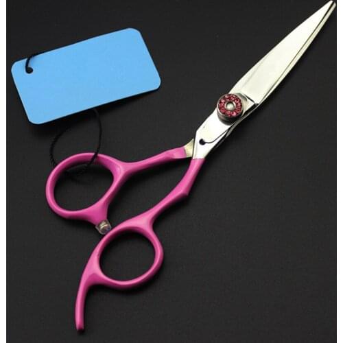 New professional 5.5 inch japan 440c steel gem hair scissors cut shears hair cutting barber makas scissor hairdressing scissors