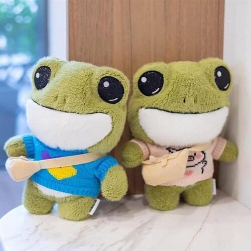 30cm Frog Plush Toy Cute Cartoon Animal Soft Padded Sweater Frog Plush Doll Child Birthday Christmas Plush Toy Gift
