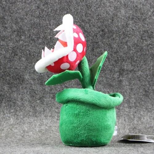 Super Mari Plush Piranha Plant Big Mouth Cannibal Flower Plush 20CM Anime Toys Soft Toys for Kids Peluche Mary Stuffed Kids Gift