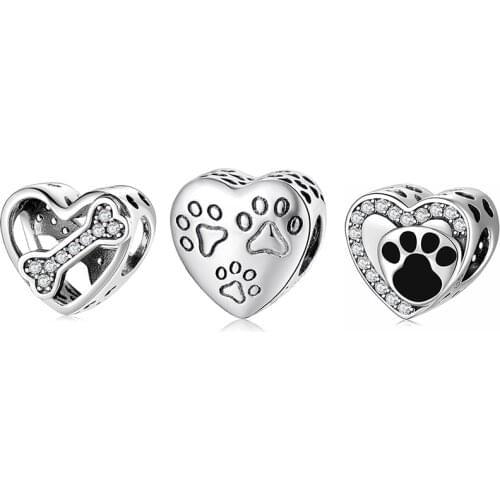 Sparkling Zircon Authentic 925 Sterling Silver Beads Charms Fit Original Fine Charm Bracelets Silver Fine Jewelry Accessories