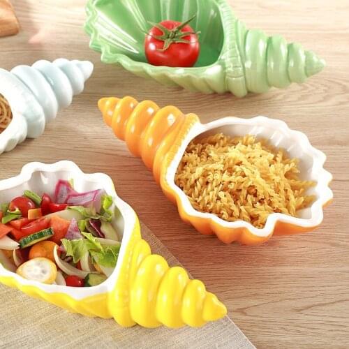 Conch dish special artistic conception dish creative special shaped tableware dish snack plate Sushi plate sashimi plate