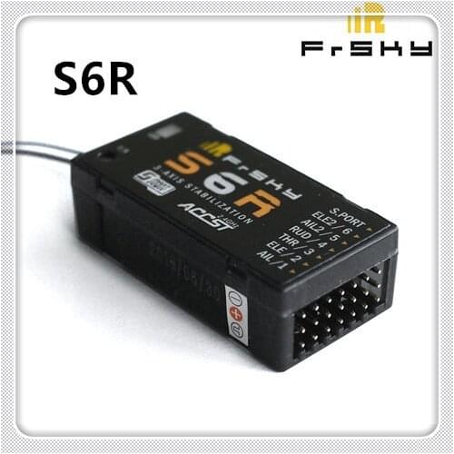 FrSky S6R 6Ch Receiver w/ 3-Axis Stabilization + Smart Port Telemetry