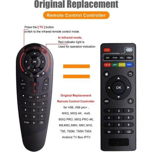 G30 Voice Remote Control 2.4G Wireless Voice Air Mouse IR learning Gyro Sensing Smart remote fori Tv box