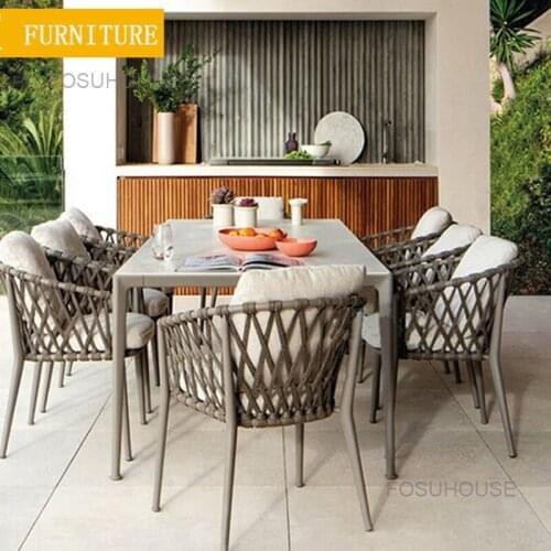 Leisure Rattan Outdoor Chairs Nordic Garden Outdoor Furniture Rain Proof And Sunscreen Rattan Beach Chairs Backrest Sofa Chair