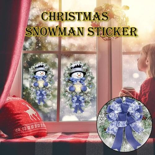 Santa Claus And Elk Wallpaper Sticker Health PVC Sticker Wall Sticker Living Room Decoration D50