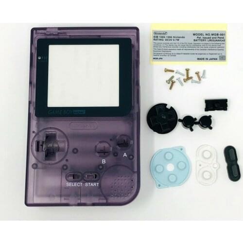 Replacement Housing Shell Case Screen Atomic Monitor Cover For GBP Game Boy Pocket Purple Repair Parts