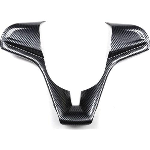 Carbon Fiber Style Car Steering Wheel Decoration Cover Stickers Car Styling Accessories For Chevrolet Trax 2014 2015 2016 2017