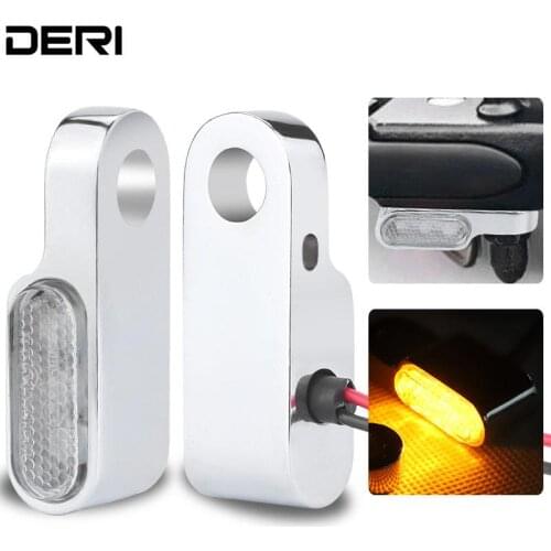 Universal Mini LED Motorcycle Turn Signal Light Brake Amber Flashers Blinker For Honda Yamaha Kawasaki Suzuki For cafe racer