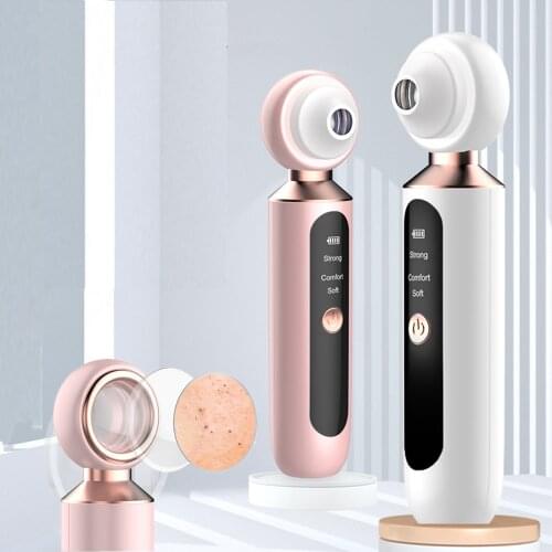 Visual Blackhead Vacuum Remover SkinCare LED Light Facial T Zone Pore Clean Acne Black Dot Pimple Electric Removal Nose Cleaner