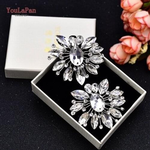 YouLaPan X11 2pcs Handmade Rhinestone Charms Shoe Buckle Wedding Shoe Clips for Women Bride High Heel Decoration Fast Delivery