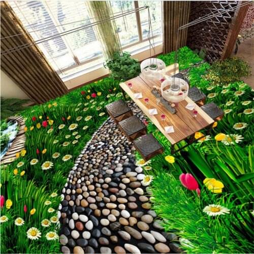 BEIBEHANG Customized non-woven wallpaper background decoration Need for flowers and grassland natural floor