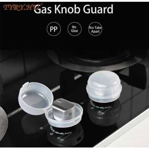 2pcs baby proof clear gas stove knobs covers Safety first Protector Children Universanl