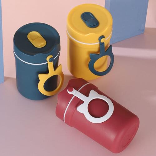 330ml Double-layer Thermal Insulation Breakfast Cup Water Bottle for Students BPA Free Thermos for Sport Water Bottles Microwave