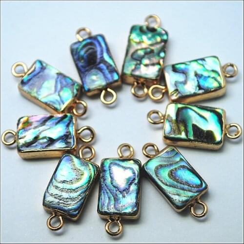 5pcs nature shell beads abalone shell beads mother of pearl paul shell bracelets connectors top fashion jewelry fittings