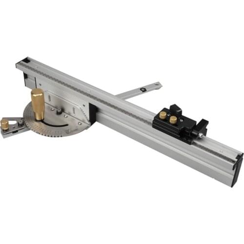 New Miter Gauge Aluminium Fence 450mm/600mm/800mm with Track Stop Woodworking Tools