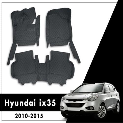 Car accessories car styling Custom Foot Pad Carpets Car Floor Mats For Hyundai ix35 2010 2011 2012 2013 2014 2015