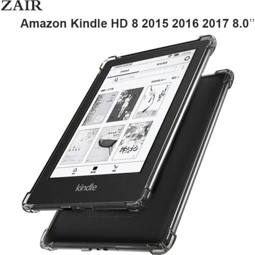 Tablet Case For Amazon Kindle Fire HD8 HD 8 2015 2016 2017 Cover Silicon Transparent Slim Airbag Cover Anti-fall 2015 2016 2017