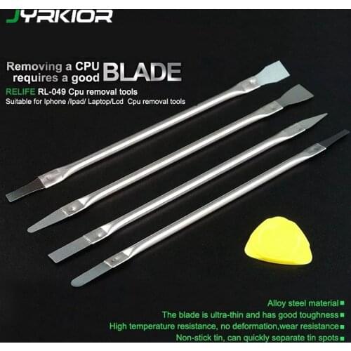 RL-049 Double Head Ultra Thin Dedicated Disassembly Tool For Mobile Phone Motherboard CPU Chip Rewrok Removal Scraping Knife