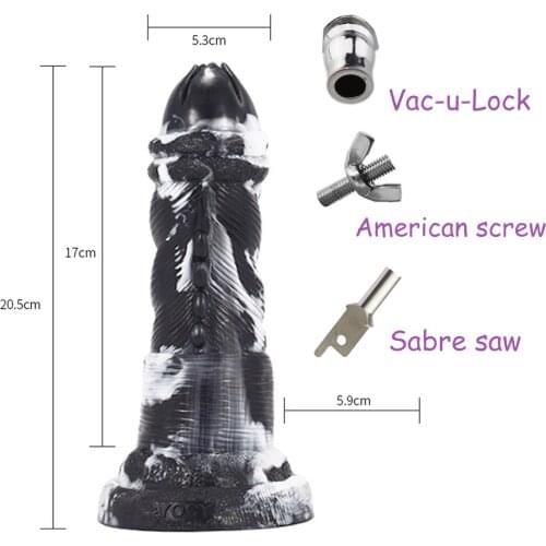 Fredorch New Dildo Acessaries for Vac-u-Lock/American screw/Sabre saw Sex Machine Sucker Penis Attachment for Women Masturbation