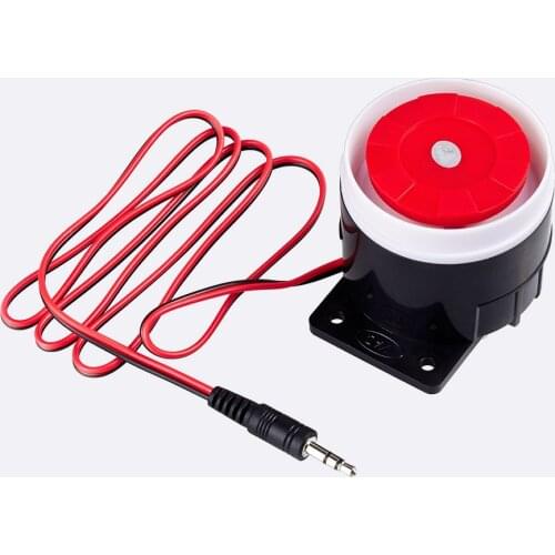 FUERS 120dB Loudly Siren Mini Wired Siren Horn for Wireless Home Alarm Security System W17 W18 W20 8218G 10A G2 G18 G19