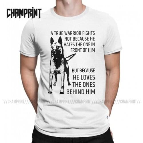 Belgian Shepherd Malinois T-Shirt Men Dog Herder Mechelaar Funny Cotton Tee Shirt Round Collar Short Sleeve T Shirt Plus Size