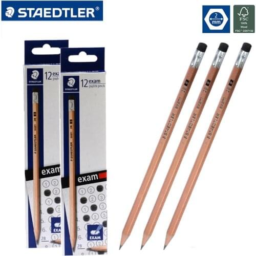 24pcs STAEDTLER 2B Pencil Drawing Pencils Writing Pencil Stationery School Office Supply Stander Pencils With Eraser 132 40N C12