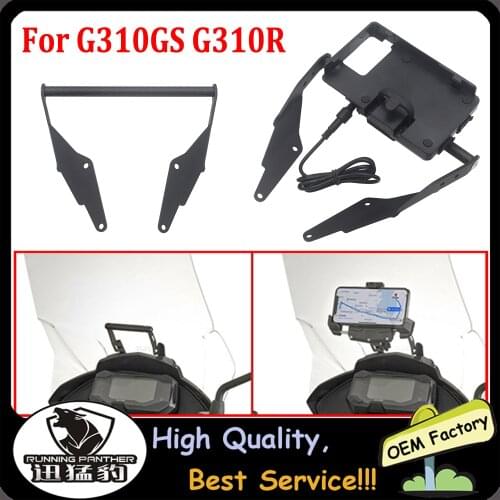 Motorcycle GPS Smart Phone Navigation Bracket Fit for BMW G310GS G310R 2017-2020 2019 2018 G 310 GS G310 R Stand USB Charging
