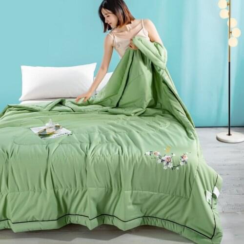 Summer Washed Cotton Solid Color Cool In Summer Cool Feeling Repellent Cover Comfortable Breathable Cool Air Conditioning Quilt