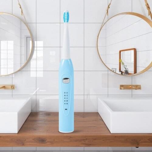 Low Noise IPX7 Waterproof 5 Gears Soft Bristles Toothbrush for Brushing Teeth