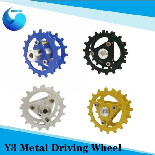 2pcs/lot Y3 Metal Driving Wheel Tracked Wheel 4/5/6mm Inner Size for Y100 Robot Tank Chassis DIY RC Toy Parts