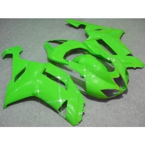 Motorcycle Fairing kit for KAWASAKI Ninja ZX6R 636 07 08 ZX 6R 2007 2008 zx6r 07 ABS Whole green Fairings set+gifts KG29