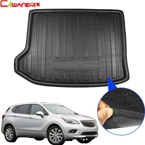 Cawanerl Car Tail Tray Boot Liner Rear Trunk Mat Rear Floor Carpet Cargo Mud Kick Pad Accessories For Buick Envision 2014-2018