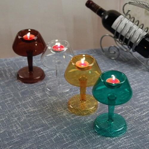 Home Glass Candle Holders ,Tealight Holders For Ceremony Wedding Centerpiece and Home Decor