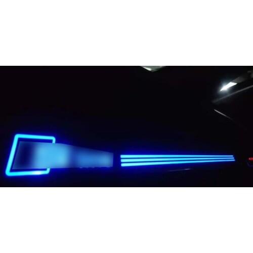 Peach Wood Grain LED Ambient Light For Audi Q5 2010-2017 Turbine Vent Car Air Condition Vent Decorate Lamp Carbon Look