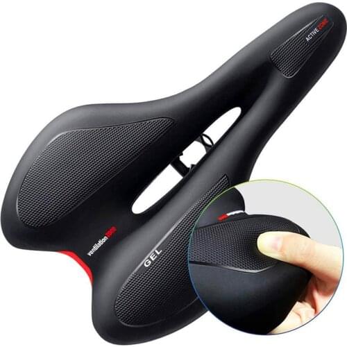 Bicycle Seat High Resilience Polyurethane Bicycle Saddle Silicone Bicycle Seat Breathable Strong Mountain Bike Saddle