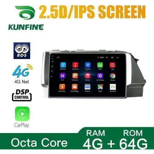 Octa Core Android 10.0 Car DVD GPS Navigation Player Deckless Car Stereo for HYUNDAI Verna 2017 2018 2019 Headunit Radio