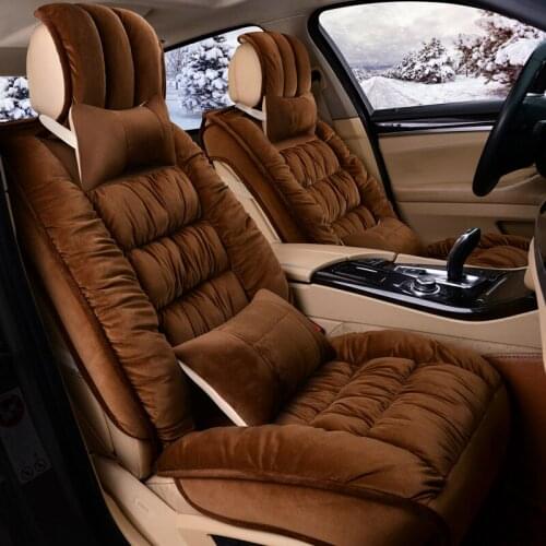 3D Winter Seat Mats Thermal Non-Slip Cushion Car Seat Cover For Volkswagen Beetle CC Eos Golf Jetta Passat Tiguan Touareg Sharan