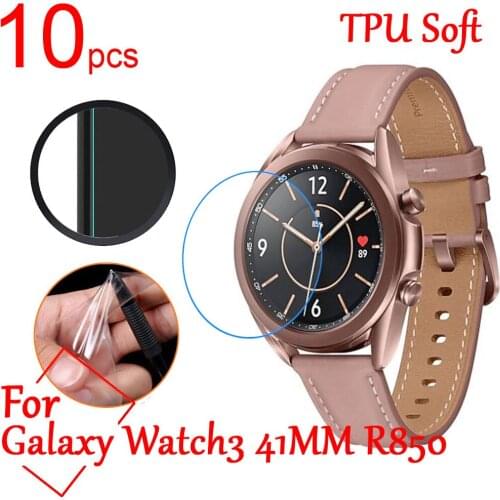 10pcs/lot Ultra Clear TPU Soft Full Screen Protector cover For Samsung Galaxy Watch3 R840 R850 sports SmartWatch Protective Film