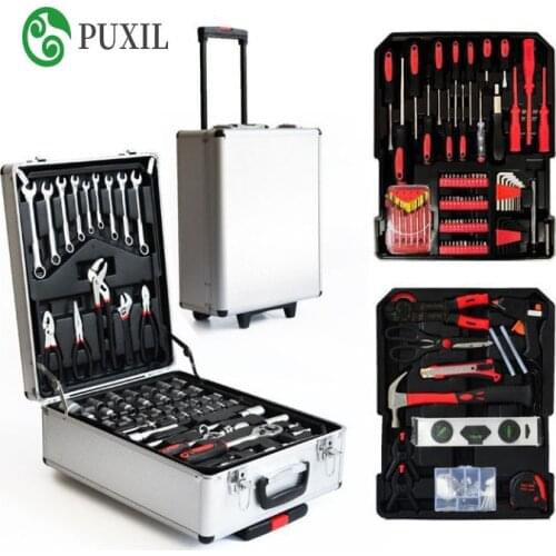 217 pcs lever tool hardware toolCommercial hardware hand tools kit Wrench Screwdriver Knife hammer