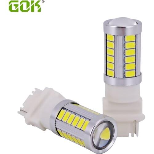 2pcs T25 3157 3156 led 33SMD 5730 5630 LED 3157 Turn Signal White light Car Light Source lamp Brake Tail Backup Reverse Light