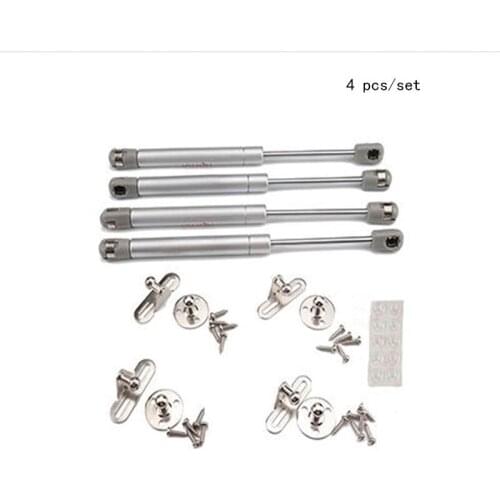 4 pcs/set 100N/22.5lb gas spring actuator lever for RV Trailer hydraulic support bar rear glass window lift supports Silver