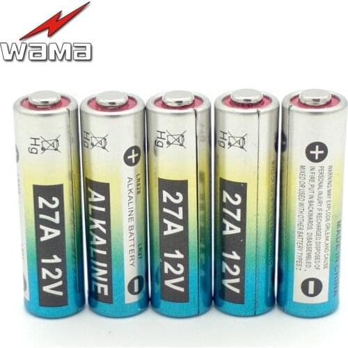 5x Wama Alkaline 12V 27A Primary Dry Batteries A27 27AE 27MN 25mAh Electronic Car Remote Toys Battery Wholesales New