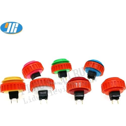 6 pcs Japan Original SANWA OBSN-30 Push Button With Nut Arcade Button Switch For DIY Arcade Joystick Console