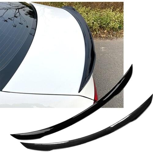 Car Rear Boot Spoiler Wing Lip Splitter Trim Carbon Fiber ABS For Mercedes-Benz W177 A180 A200 A35 2019 2020 2021