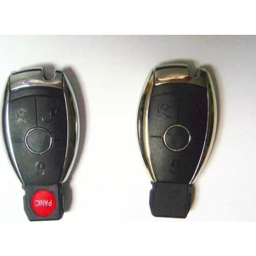 Smart Remote Key Shell Case For Benz GL450 S B CLK Class 3 Button/3+1 Button With Key Blade & Battery Holder FOB Key Cover