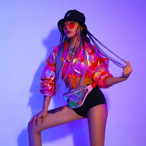 Jazz Dance Wear For Women Pink Gogo Dancer Outfits Cheerleader Costume DJ DS Clothing E-girls Clothes Performance Costume