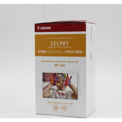 6 inch RP-108 Photo Printer for CP910 CP1200 CP1300 Original 6 inch photo paper RP108 Portable Home Printer Photo Paper