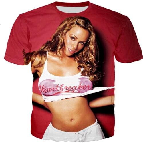 Mariah Carey Men/women New Fashion Cool 3D Printed T-shirts Casual Style Tshirt Streetwear Tops Dropshipping